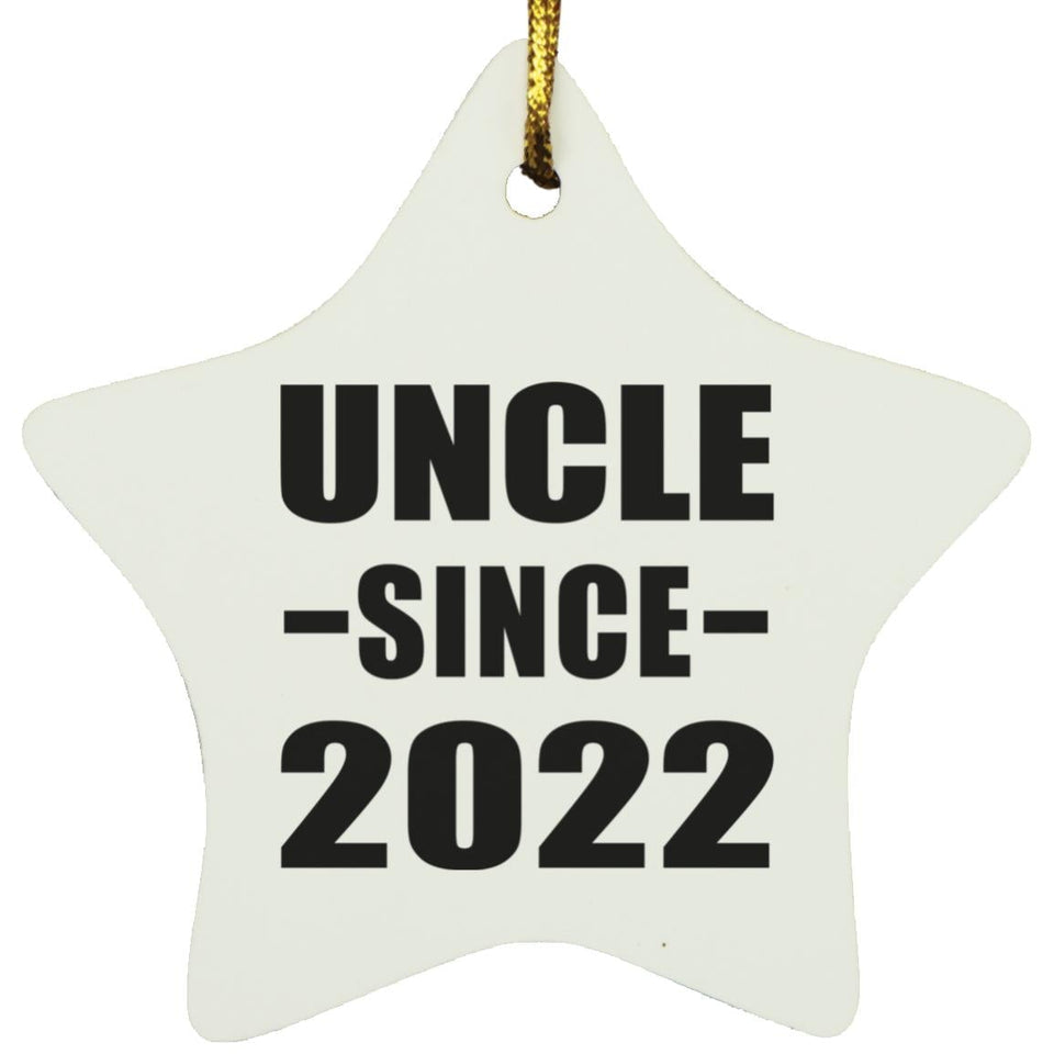 Uncle Since 2022 - Star Ornament