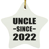 Uncle Since 2022 - Star Ornament