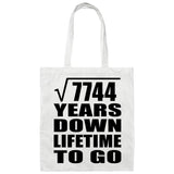 88th Anniversary Square Root of 7744 Years Lifetime To Go - Tote Bag White