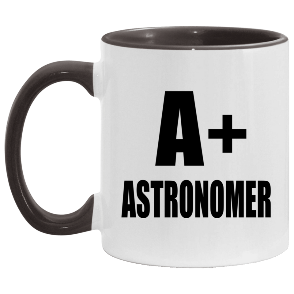 A+ Astronomer - 11oz Accent Mug Black