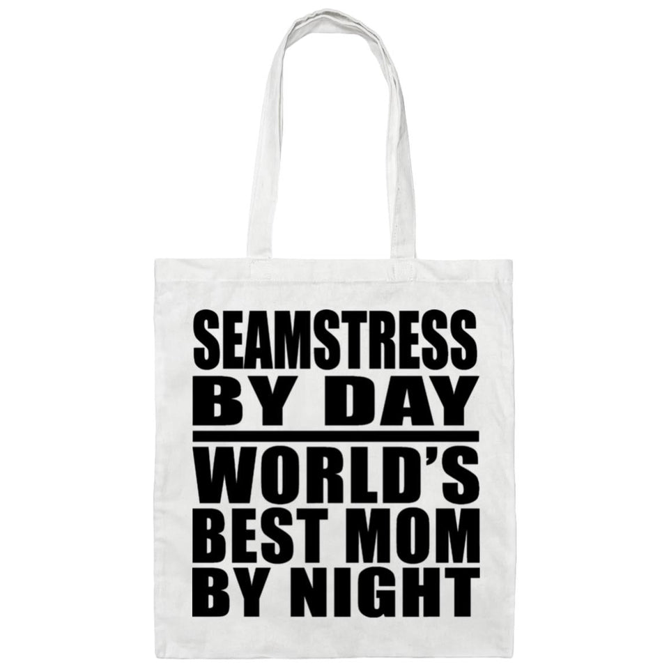 Seamstress By Day World's Best Mom By Night - Tote Bag White