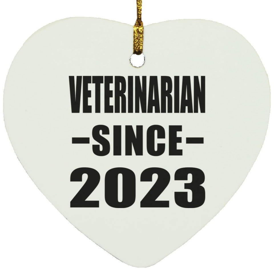 Veterinarian Since 2023 - Heart Ornament