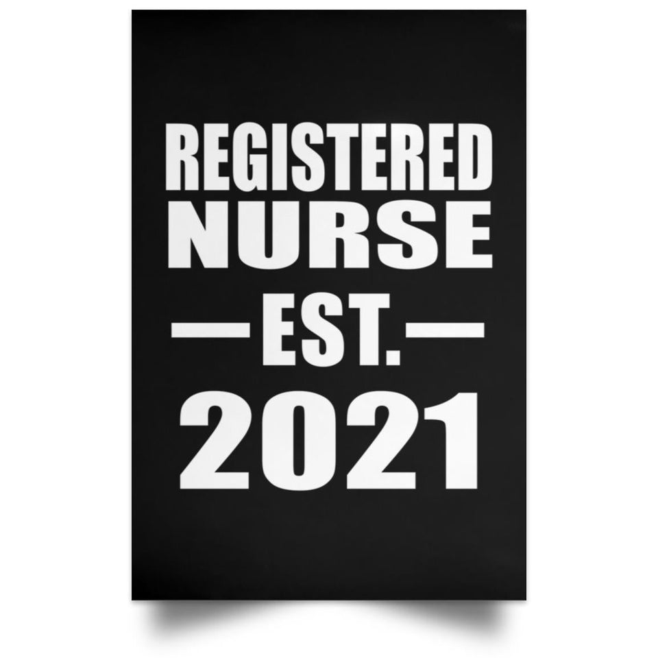 Registered Nurse Established EST. 2021 - Poster Portrait