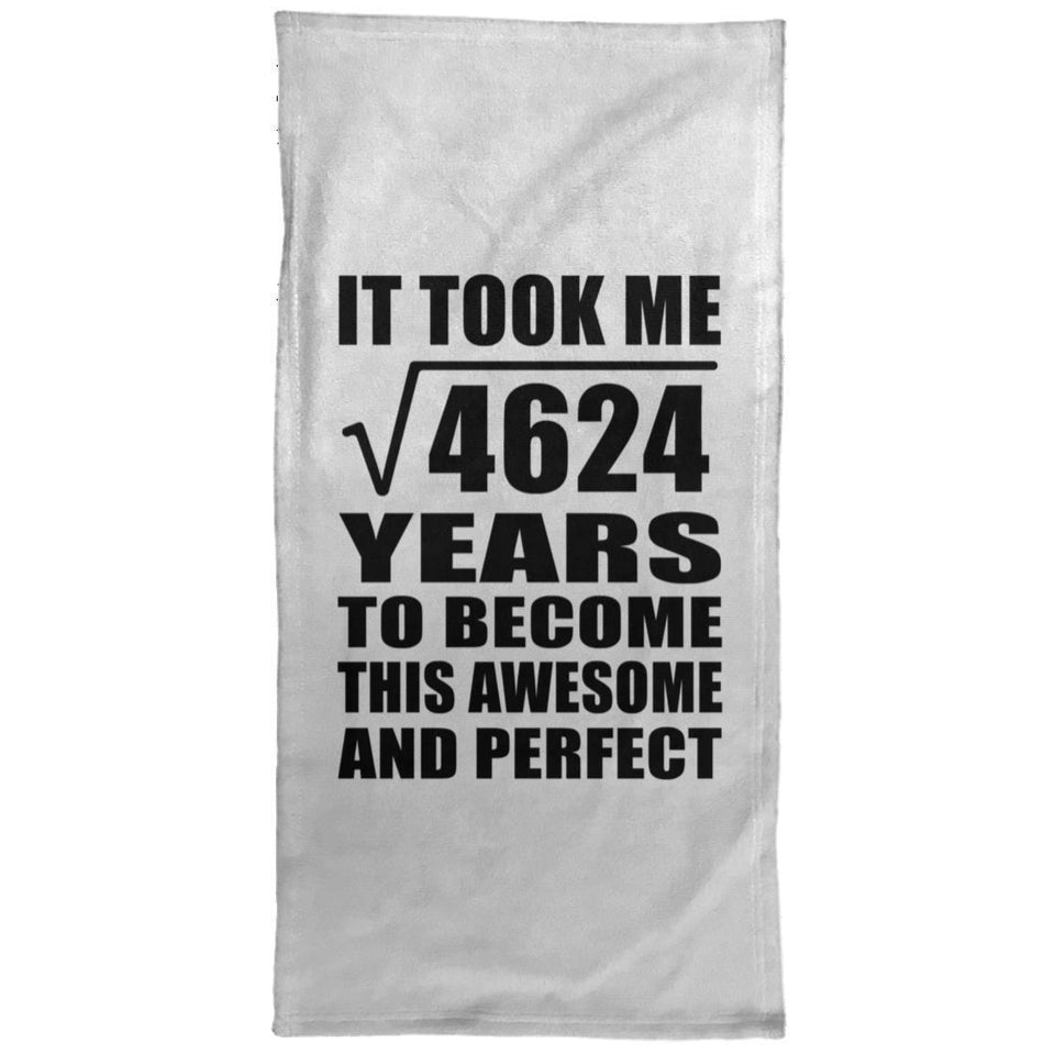 68th Birthday Took Square Root of 4624 Years To Awesome - Hand Towel