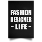 Fashion Designer Life - Poster Portrait