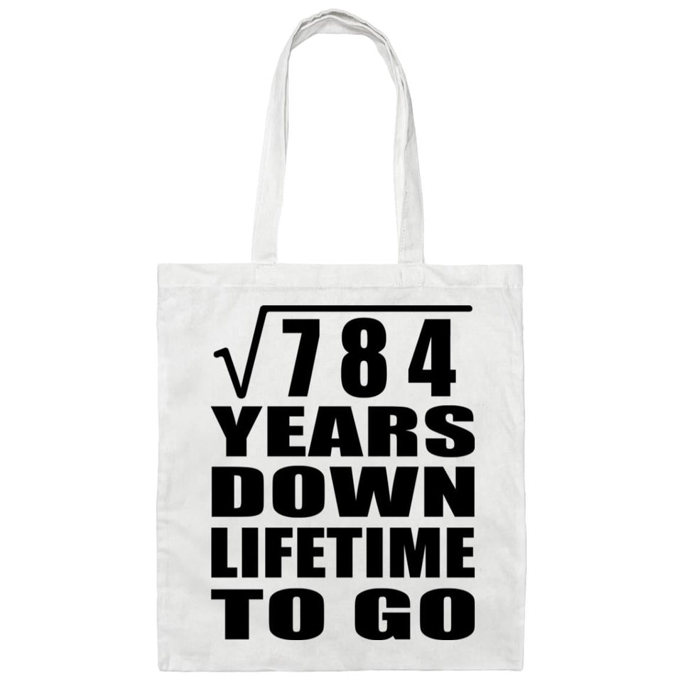 28th Anniversary Square Root of 784 Years Lifetime To Go - Tote Bag White