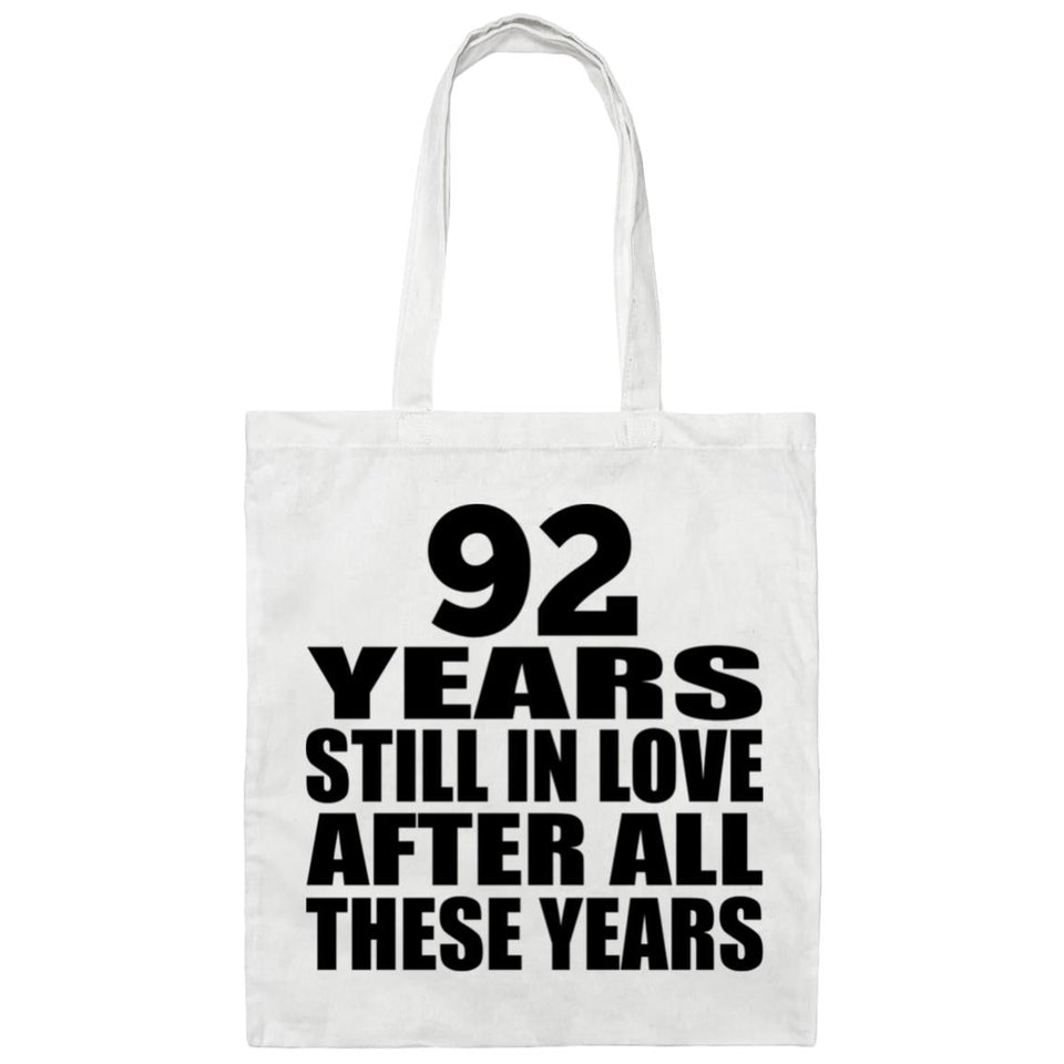92nd Anniversary 92 Years Still In Love After Years - Tote Bag White