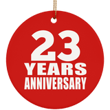 23rd Anniversary 23 Years Anniversary - Circle Ornament