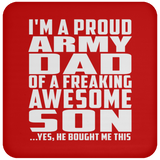 Proud Army Dad Of Awesome Son - Drink Coaster