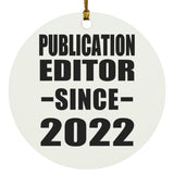 Publication Editor Since 2022 - Circle Ornament