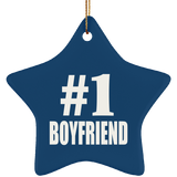 Number One #1 Boyfriend - Star Ornament