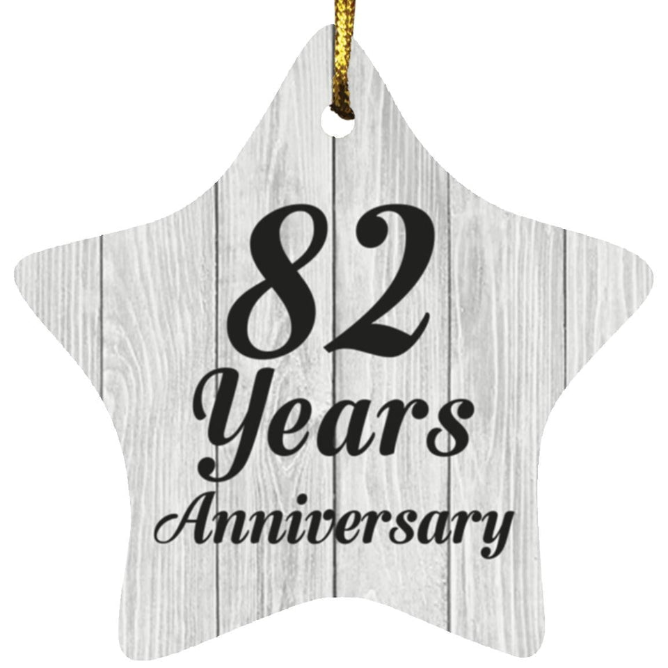 82nd Anniversary 82 Years Anniversary - Star Ornament F
