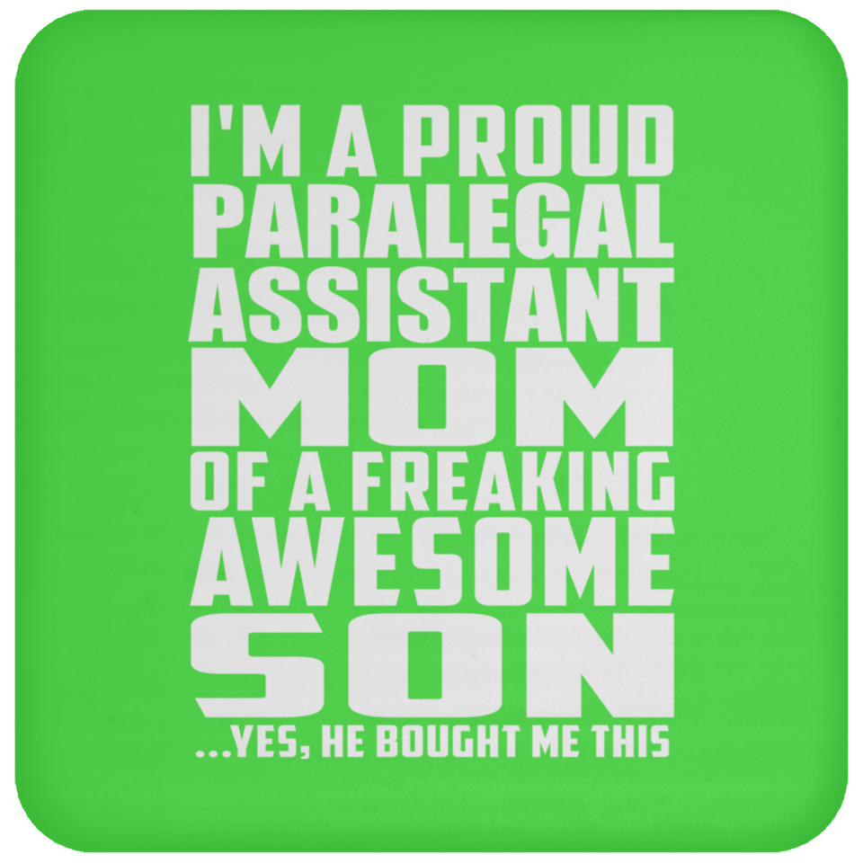 Proud Paralegal Assistant Mom Of Awesome Son - Drink Coaster