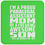 Proud Paralegal Assistant Mom Of Awesome Son - Drink Coaster