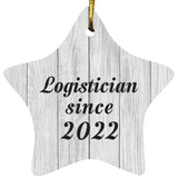 Logistician Since 2022 - Star Ornament F