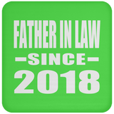Father In Law Since 2018 - Drink Coaster