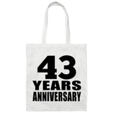 43rd Anniversary 43 Years - Tote Bag White