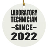 Laboratory Technician Since 2022 - Circle Ornament