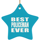 Best Policeman Ever - Star Ornament