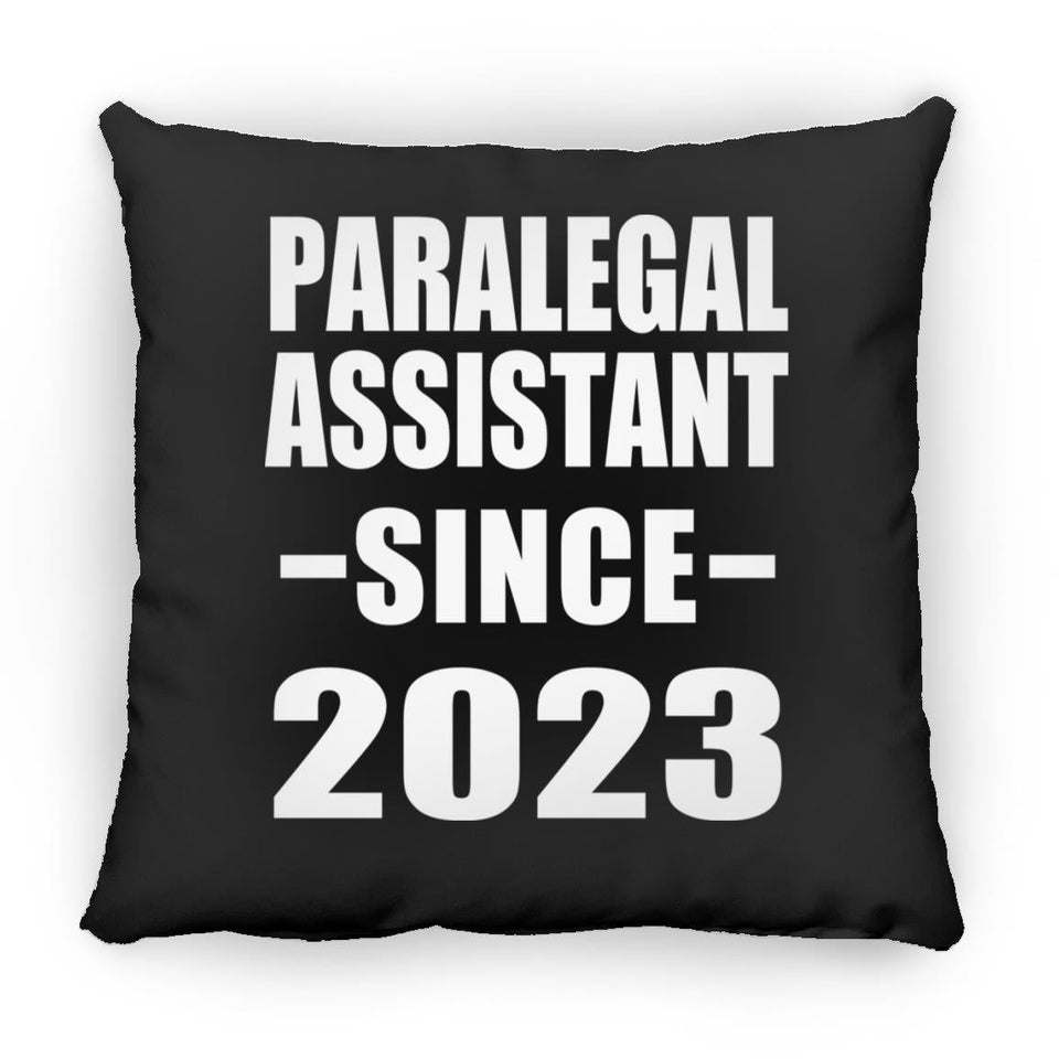Paralegal Assistant Since 2023 - Throw Pillow Black
