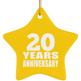 20th Anniversary 20 Years - Star Ornament
