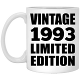 31st Birthday Vintage 1993 Limited Edition - 11oz Coffee Mug
