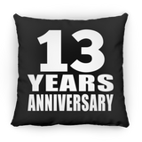 13th Anniversary 13 Years - Throw Pillow Black