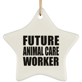 Future Animal Care Worker - Star Ornament