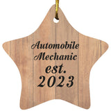 Automobile Mechanic Established Est. 2023 - Star Ornament C