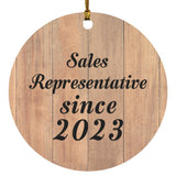 Sales Representative Since 2023 - Circle Ornament C