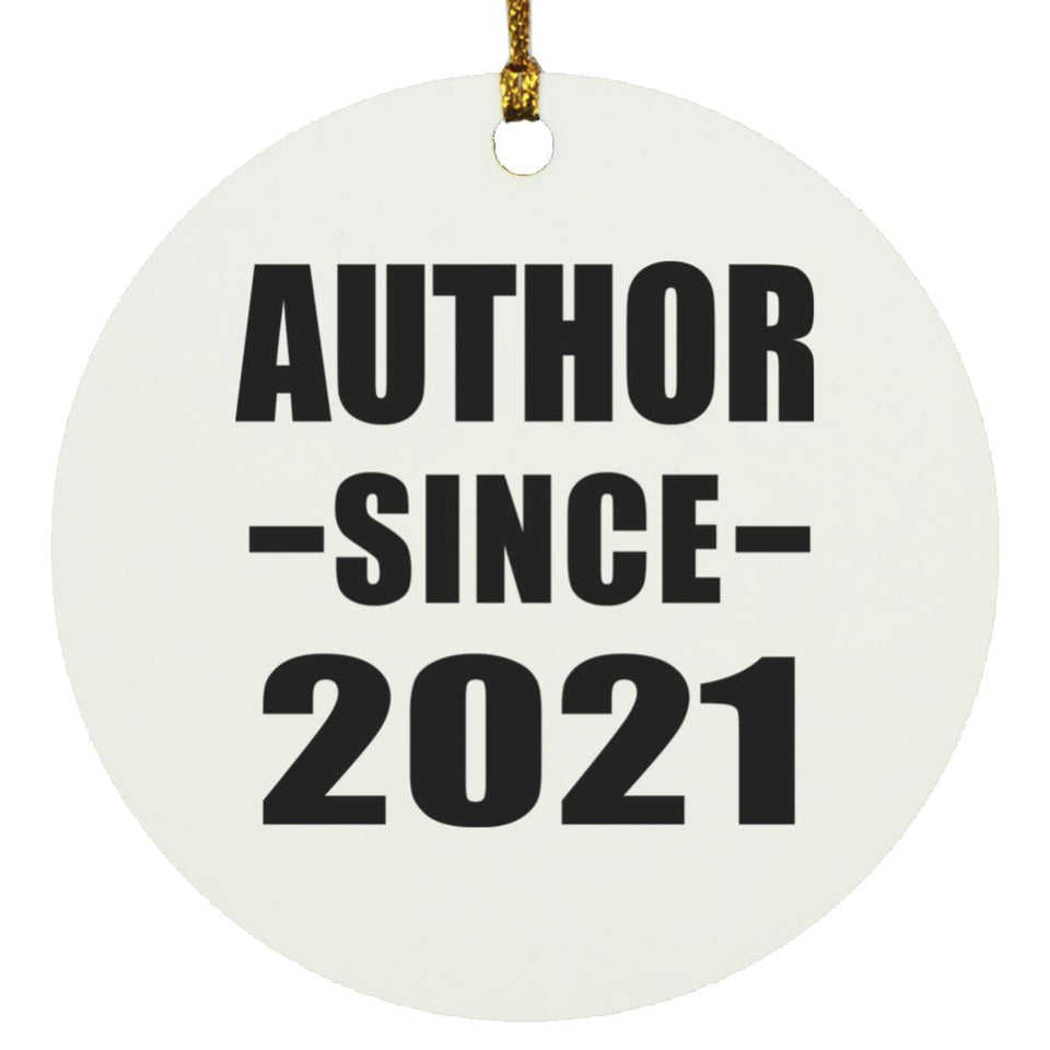 Author Since 2021 - Circle Ornament