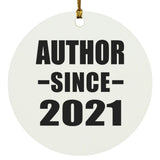 Author Since 2021 - Circle Ornament