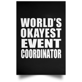 World's Okayest Event Coordinator - Poster Portrait