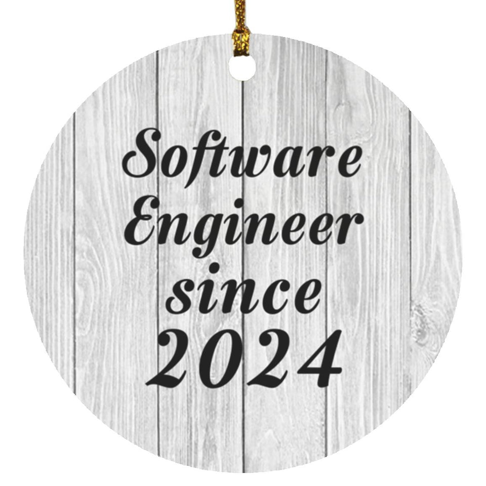 Software Engineer Since 2024 - Circle Ornament F