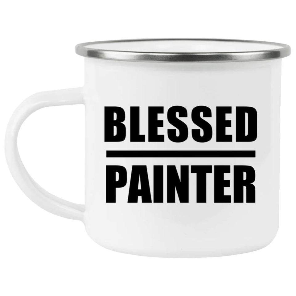 Blessed Painter - 12oz Camping Mug