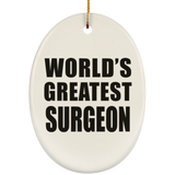 World's Greatest Surgeon - Oval Ornament
