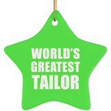 World's Greatest Tailor - Star Ornament