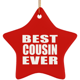 Best Cousin Ever - Star Ornament