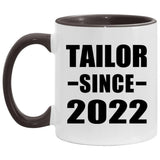 Tailor Since 2022 - 11oz Accent Mug Black