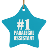 Number One #1 Paralegal Assistant - Star Ornament