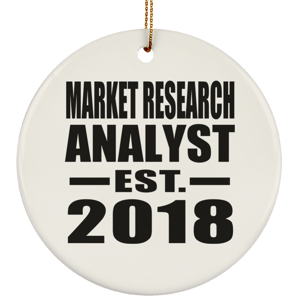 Market Research Analyst Established EST. 2018 - Circle Ornament