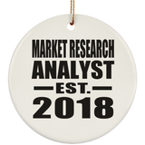 Market Research Analyst Established EST. 2018 - Circle Ornament