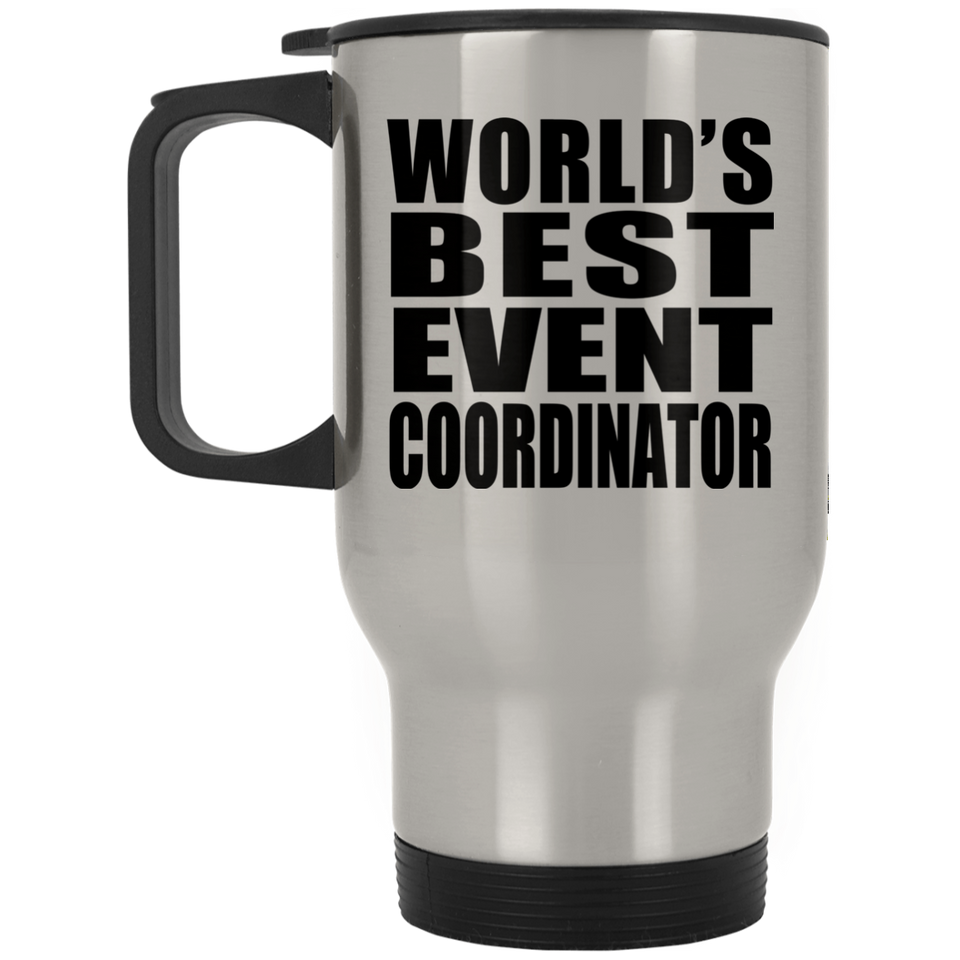 World's Best Event Coordinator - Silver Travel Mug