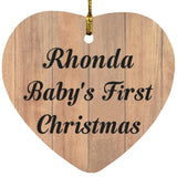 Rhonda Baby's First Christmas - Heart Ornament C