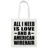 All I Need Is Love And A American Wirehair - Tote Bag White