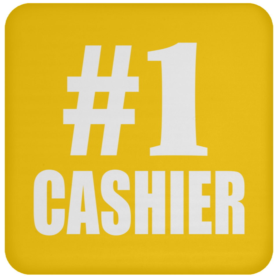 Number One #1 Cashier - Drink Coaster