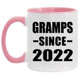 Gramps Since 2022 - 11oz Accent Mug Pink