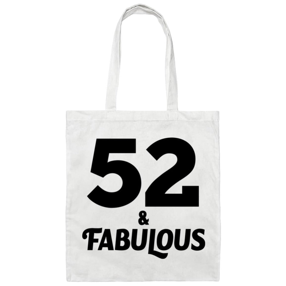 52nd Birthday 52 & Fabulous - Tote Bag White
