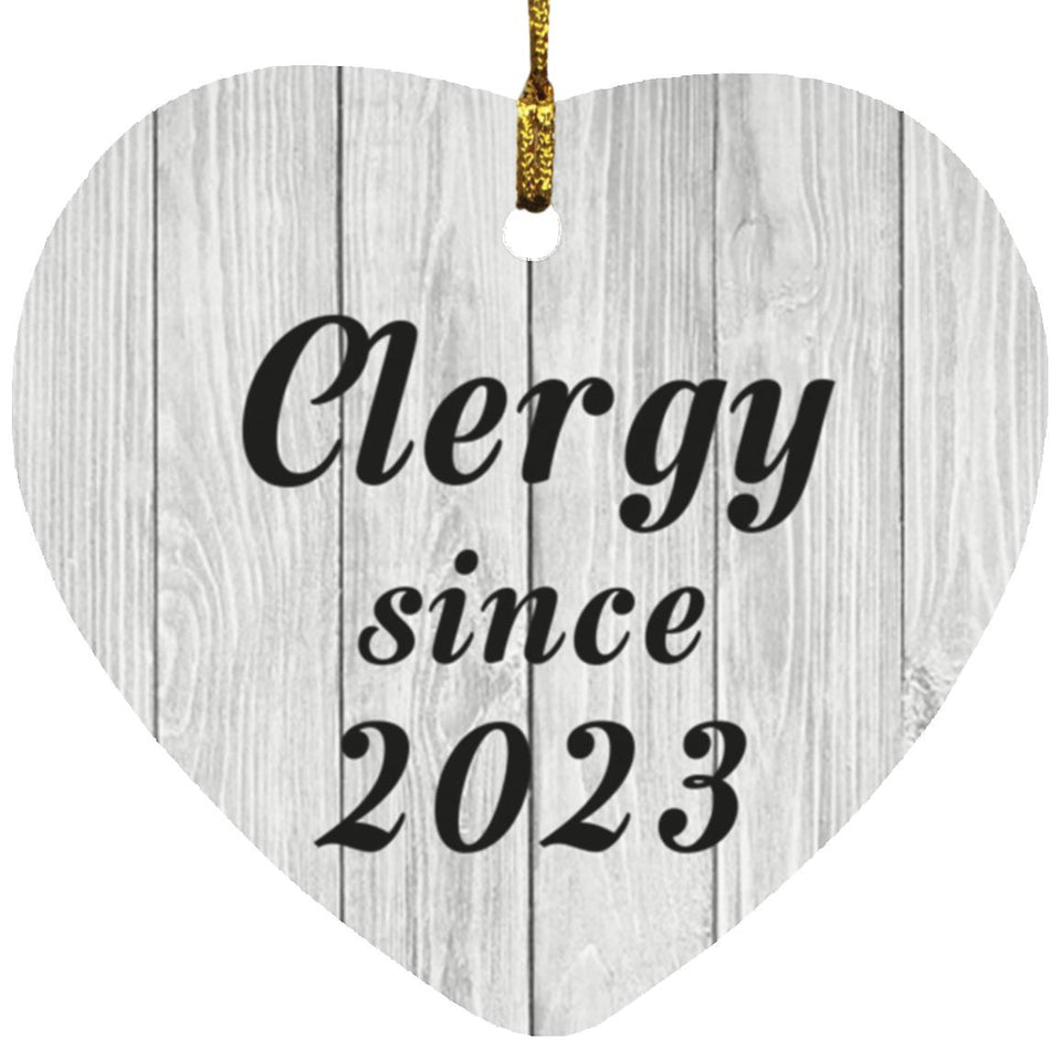 Clergy Since 2023 - Heart Ornament F