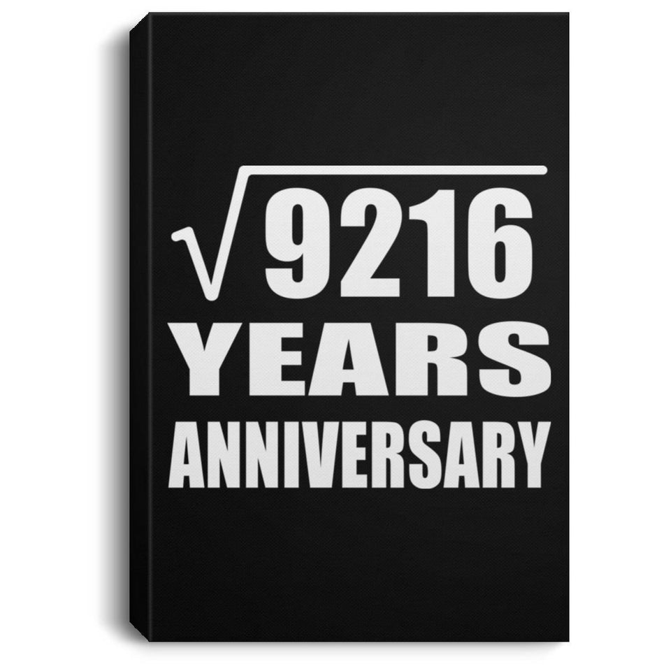 96th Anniversary Square Root of 9216 Years Anniversary - Canvas Portrait